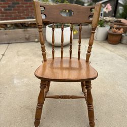 Vintage Spindle Back Maple Chair