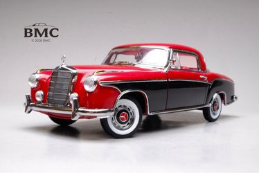 Mercedes-Benz 220SE Coupe, rare two-tone red and black, 1:18 Diecast model car from Sun Star