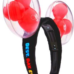 Mickey Mouse Balloon Light-Up Ears Headband for Adults

