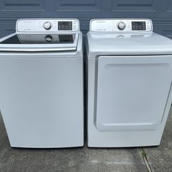 SAMSUNG SUPER CAPACITY WASHER AND DRYER 