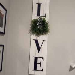 LOVE sign decor