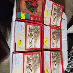 6 BOXES OF BRAND NEW CHRISTMAS CARDS  20 CARDS  IN EACH.  $12 FOR ALL