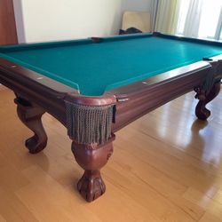 Pool Table 7ft ( Free Delivery & Set Up & New Color Felt Of Your Choice ) 