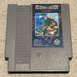 Commando Capcom Destroy the Enemy Army Nintendo Video Game NES Cart Only Tested
