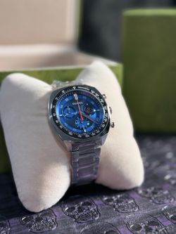 Gucci Chronograph Watch Blue Dial