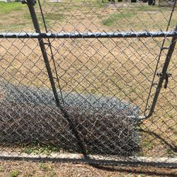 Chain link fence and gate $50