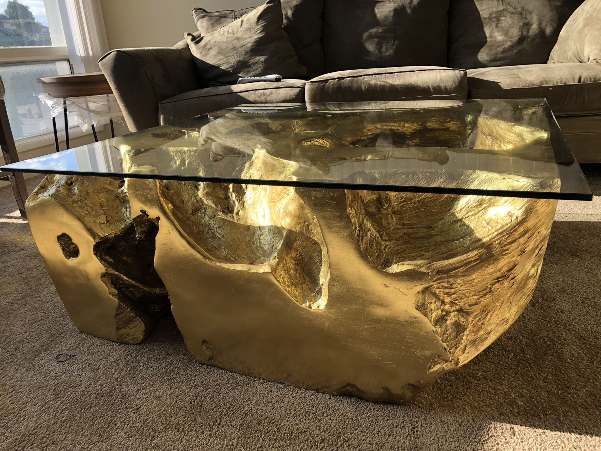 Z gallerie sequoia clearance coffee table gold