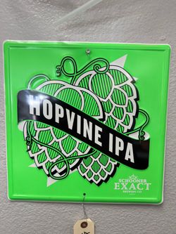 Metal Beer Sign - Hopvine IPA