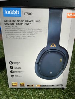 Ankbit E700 Active Noise Cancelling Headphones with LDAC, 60H Playtime Wireless Bluetooth Headphone