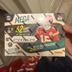 2025 Panini Prizm NFL Mega Box (Factory Sealed)