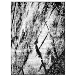 8/10 Brand New Modern Black And White Rug 