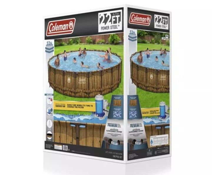 Coleman 22ft X 52 Pool New