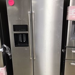 KitchenAid Side By Side Refrigerator In Stainless Steel 