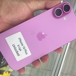Pink 16 & 16 Plus Unlocked.  Cash Or $50 Down W Approval 