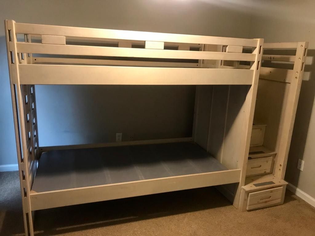 Bunk bed with stairs drawers (no mattresses)