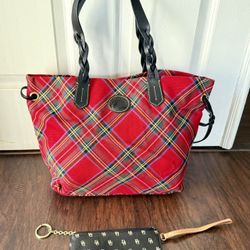 Women Purse -Dooney & Bourke Tartan Tote
