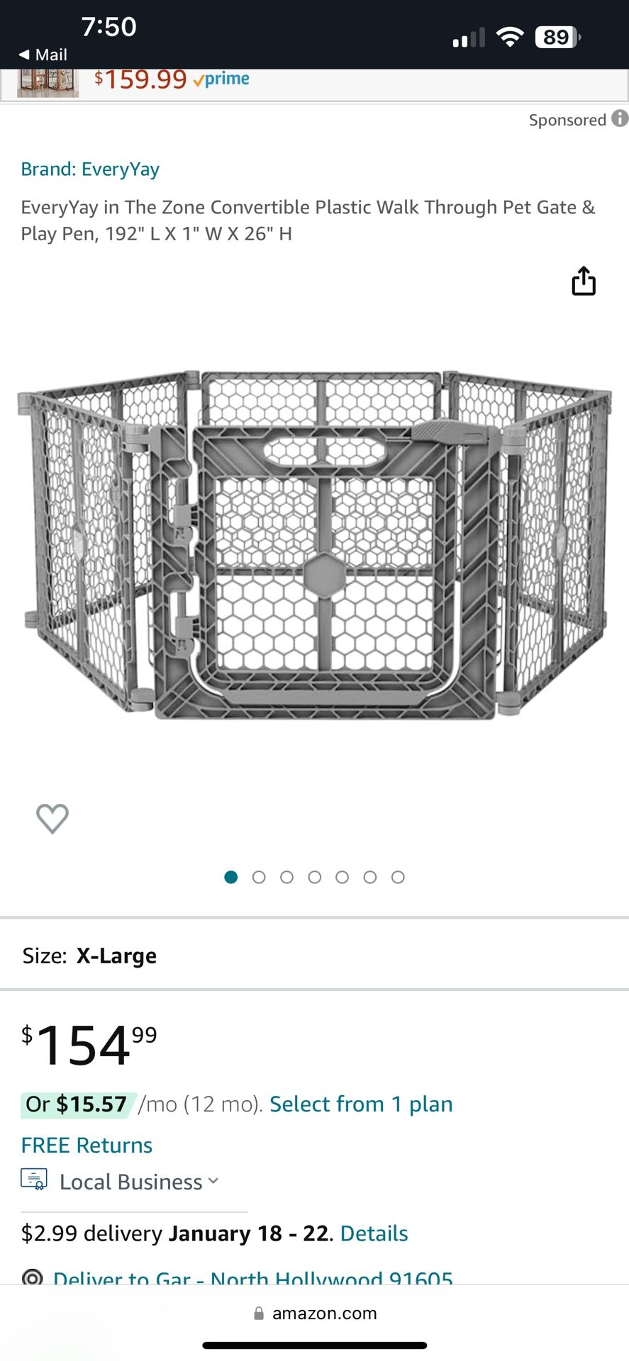 EveryYay in The Zone Convertible Plastic Play Pen,