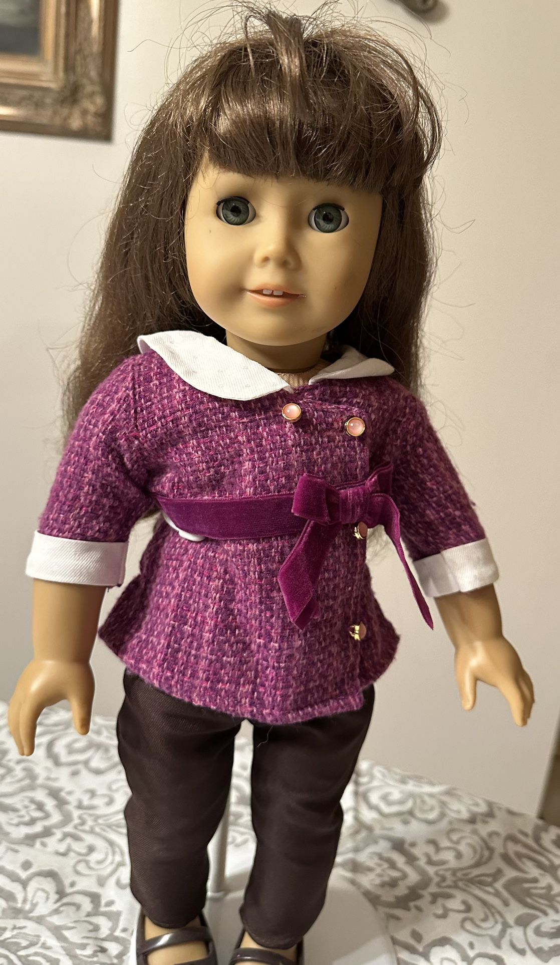 American Girl doll 18" with OG clothing.