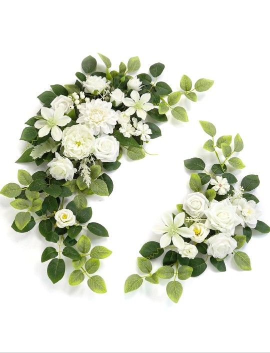 WEIERYUE(Pack of 2 Artificial Flowers Decorations, Wedding Flowers, Wedding, Banquet, Party