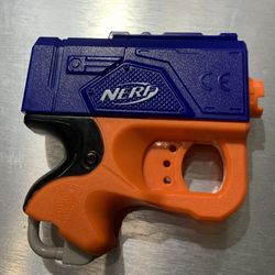 2007 Hasbro Nerf Reflex IX-1 Single Shot N-Strike Dart Blaster Gun Blue 3 Darts