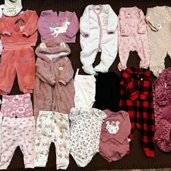Baby Girl Assorted Bodysuit/onesies 3-6 M