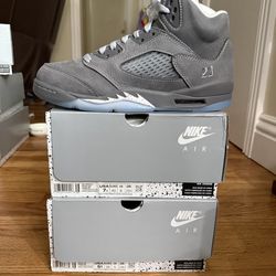Jordan 5 Wolf Grey 5Y, 5.5Y, 7Y Grade school