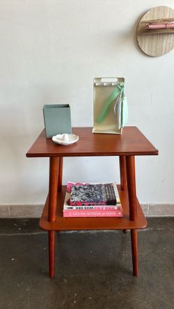 Mid-Century Modern Style Two-Tier Side Table (2ft 2”)