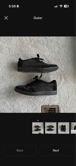 Jordan 1 Travis Low Phantom Black 11