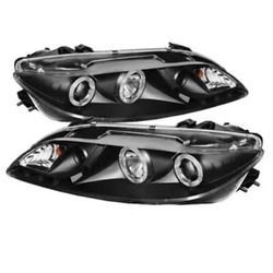 Spyder Auto (contact info removed) Halo DRL LED Projector Headlight For 2003-2005 Mazda 6 NEW