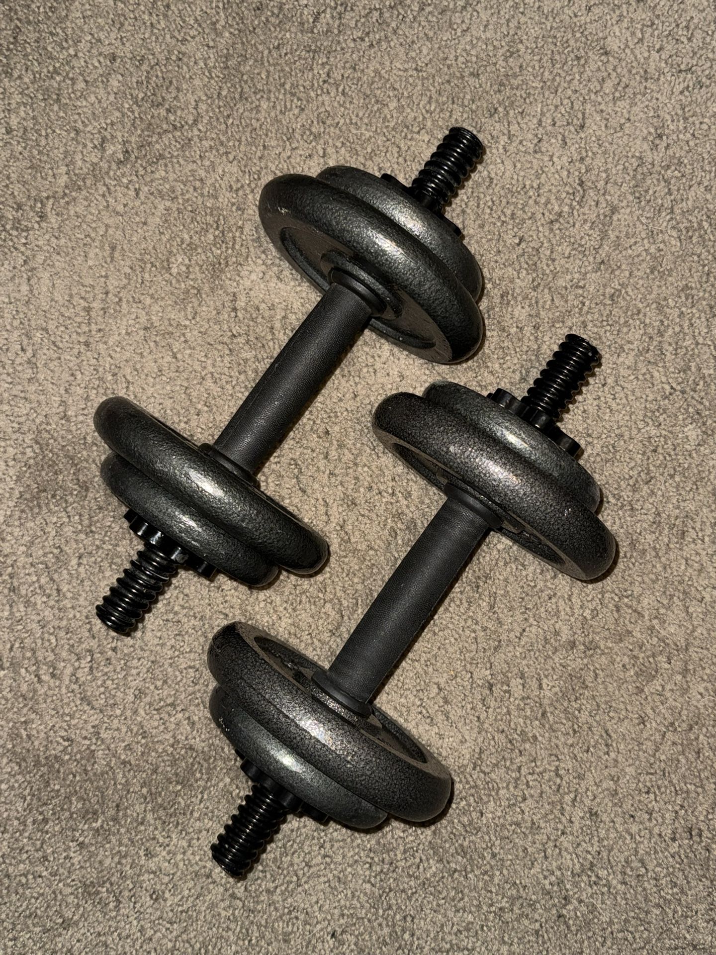 Golds Gym Adjustable Cast Dumbbell Set 40lbs