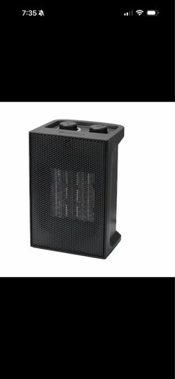 Utilitech 1500-Watt Ceramic Compact Indoor Electric Space Heater with Thermostat
