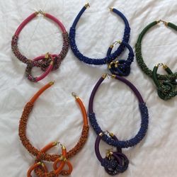 Authentic handcrafted/handmade Maasai ethnic boho African Necklace & Earrings set