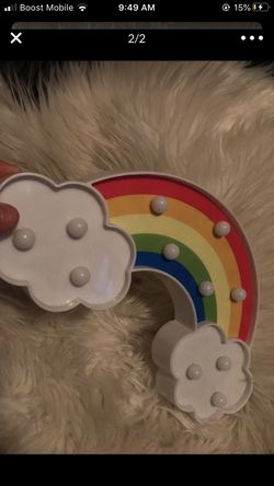 Rainbow decor 🌈 lights work