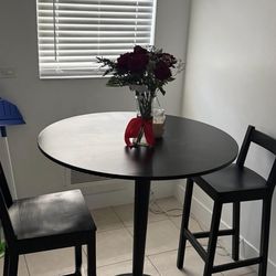 High dining table and chairs set