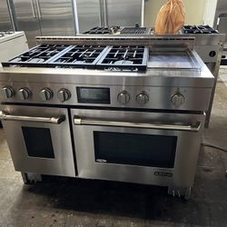 Jenn Air 48” Wide All Gas Range Stove In Stainless Steel