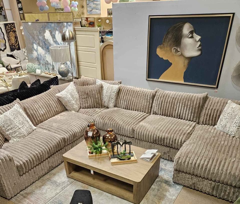 Ultra Plush Oversized Down Feather Blend Comfy Sectional