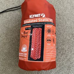 Klymit Insulated Static V Sleeping Pad , Lightweight For Backpacking