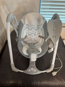 Ingenuity ConvertMe 2-in-1 Compact Portable Baby Swing 2 Infant Seat