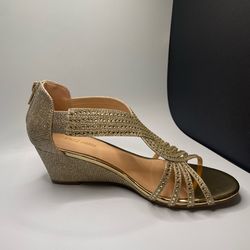 Gold Sparkled Sandal Heal