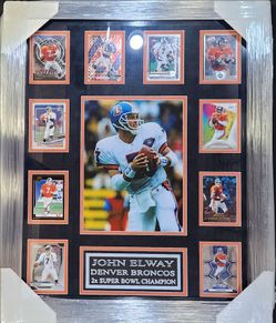 Broncos John Elway Custom-Framed 10-Card Display Piece
