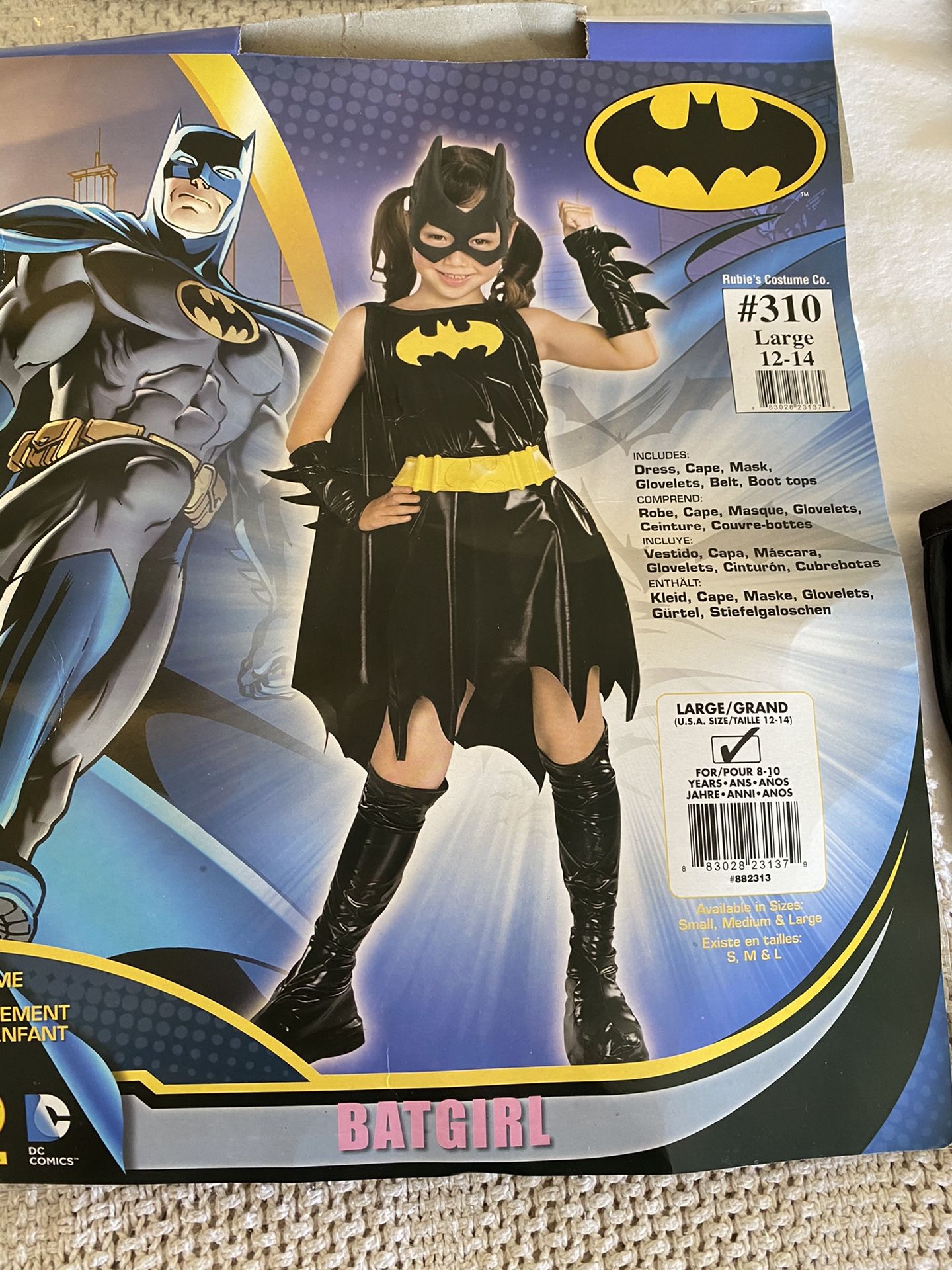 Batgirl Halloween Costume - Size 12-14 (L)