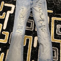 Pickup only stacked jeans men size 34/34