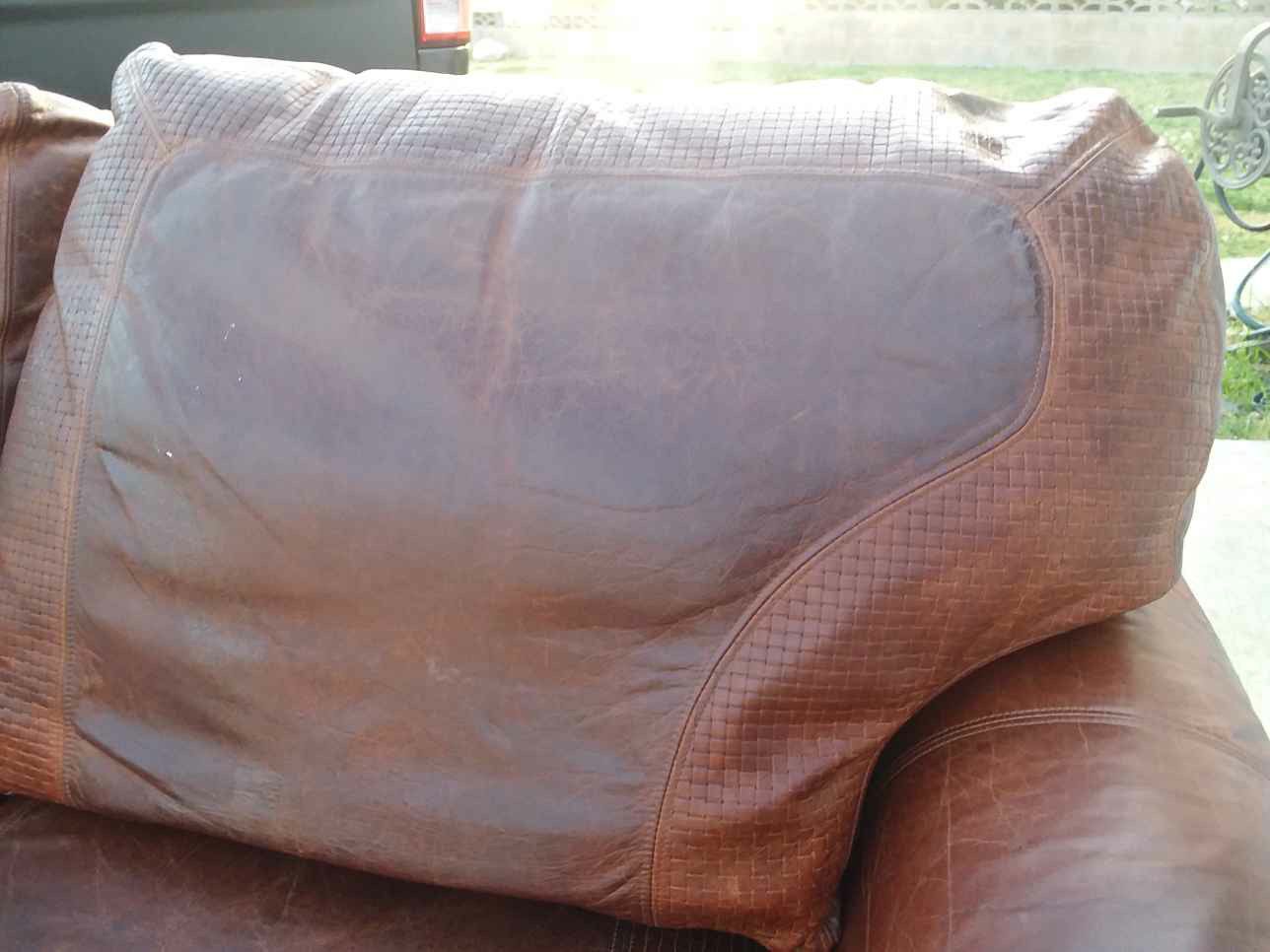 Beautiful REAL leather sofa
