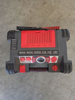 Emergency tool/ car battery jumper/ air pump