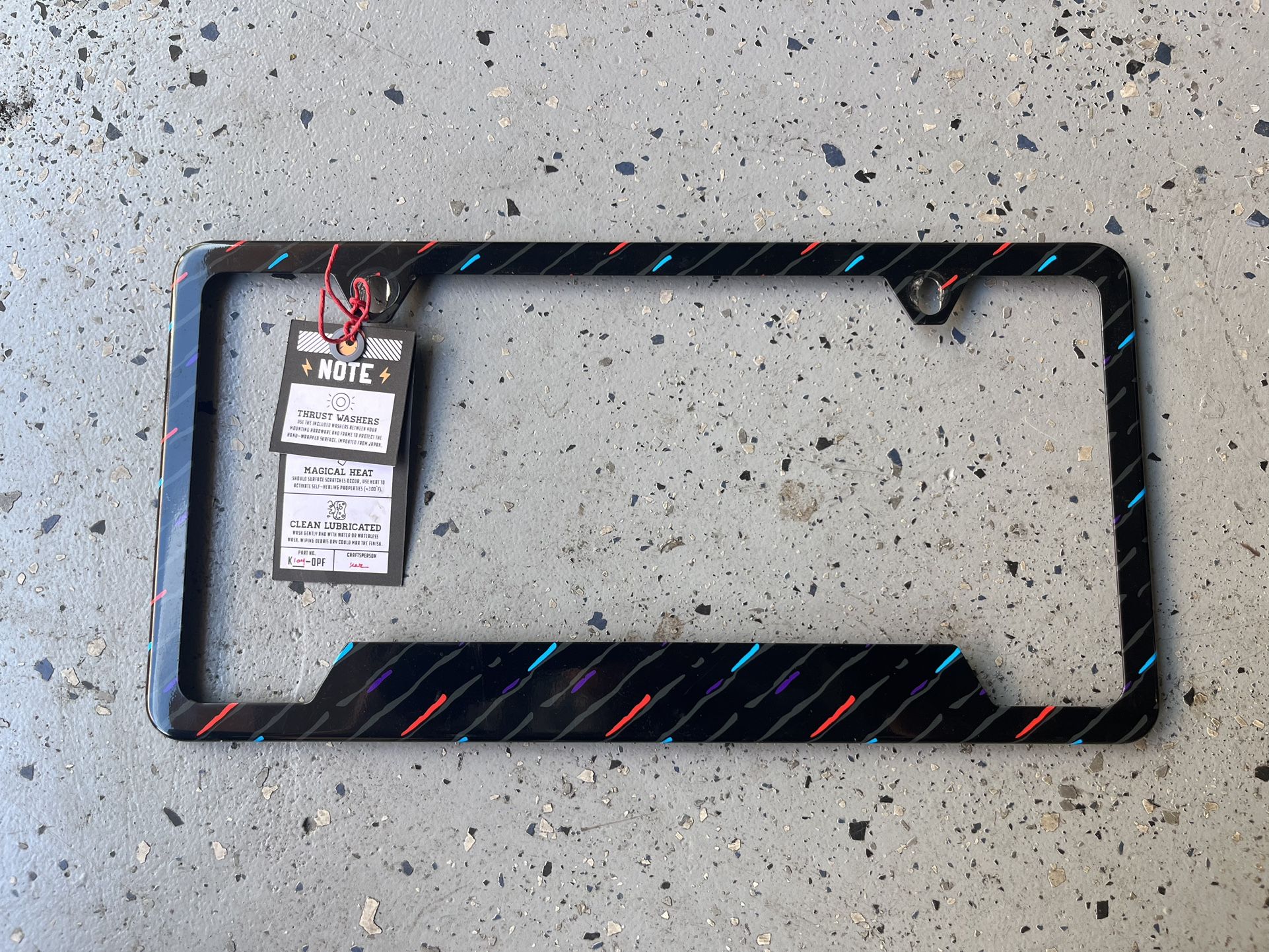 Bmw Mtech Rain License Plate Frame