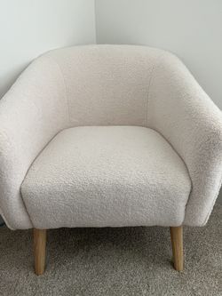 Schooley faux online shearling barrel chair