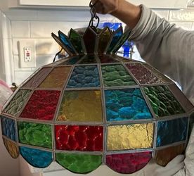 Beautiful Glass Coloured Lamp Shade