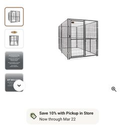 Retriever 6 ft. x 5 ft. x 10 ft. Lodge Expandable Welded Wire Dog Kennel