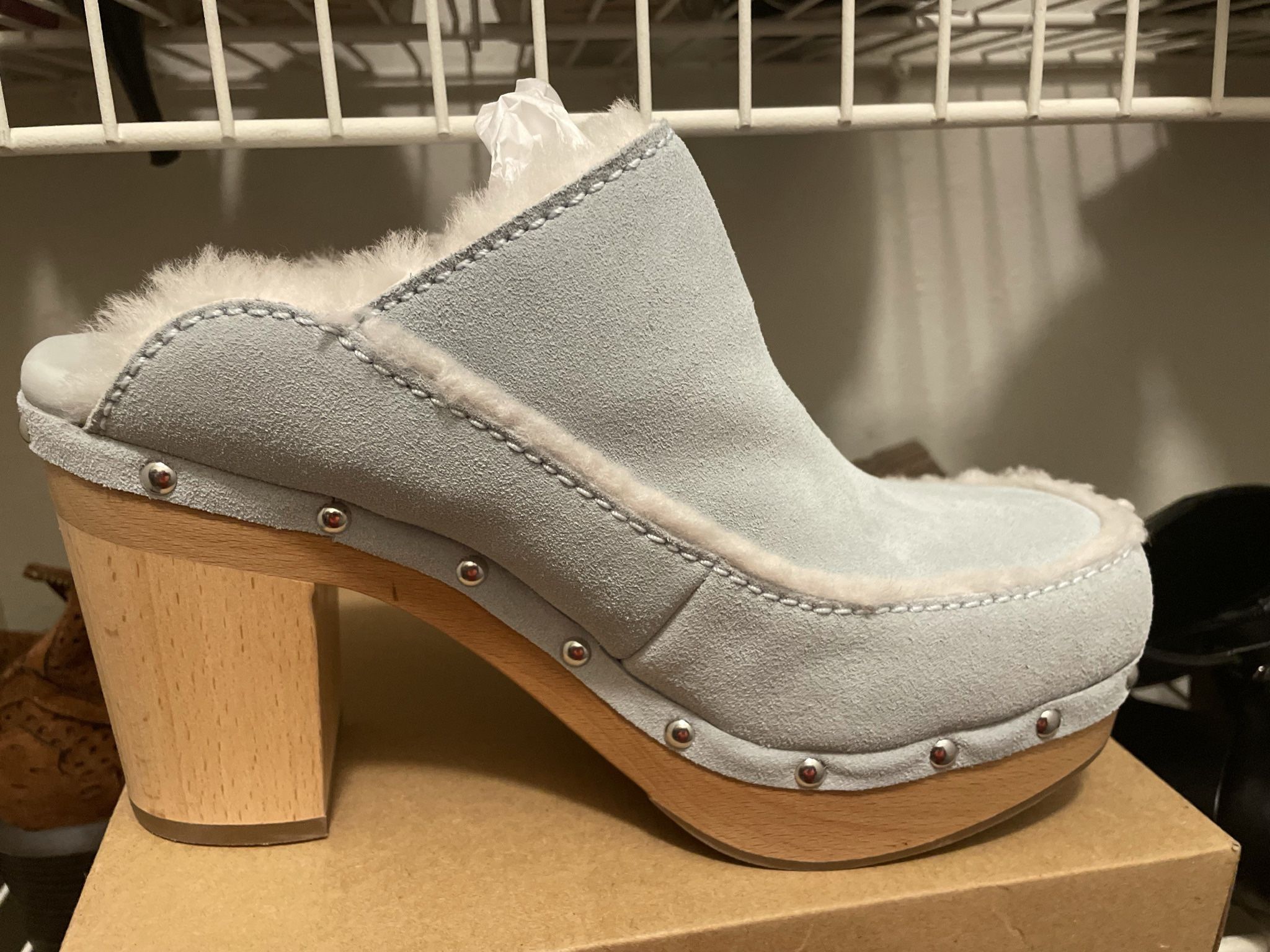 Brand New  Ugg Plush Clog   Baby Blue