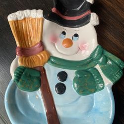 Snowman Platter